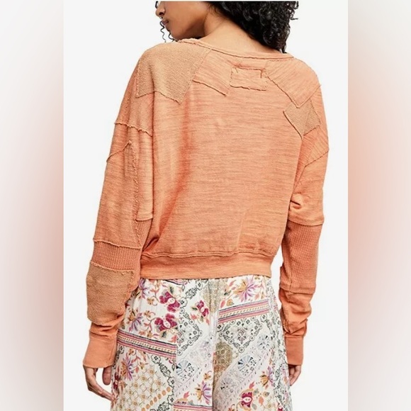 Free People 5 star sweet cinnamon tee Size XS OVERSIZED can fit medium - Picture 2 of 10